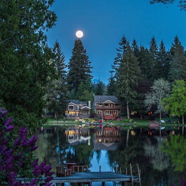 Moon over Beaver Lake